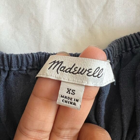 Madewell Linen Blend Sophie Tank Wide Leg Jumpsuit - Picture 10 of 11